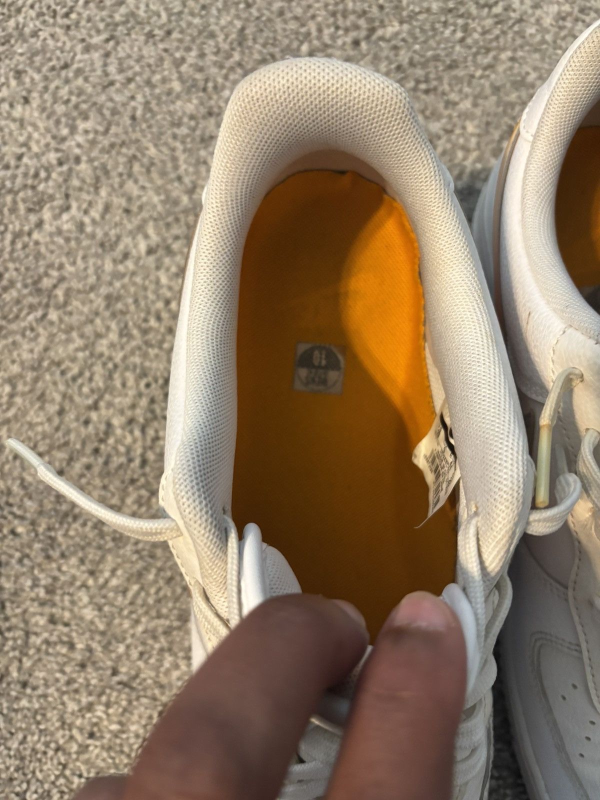 Nike nike air force 1 “metallic orange swoosh” Size US 10 / EU 43 - 5 Thumbnail