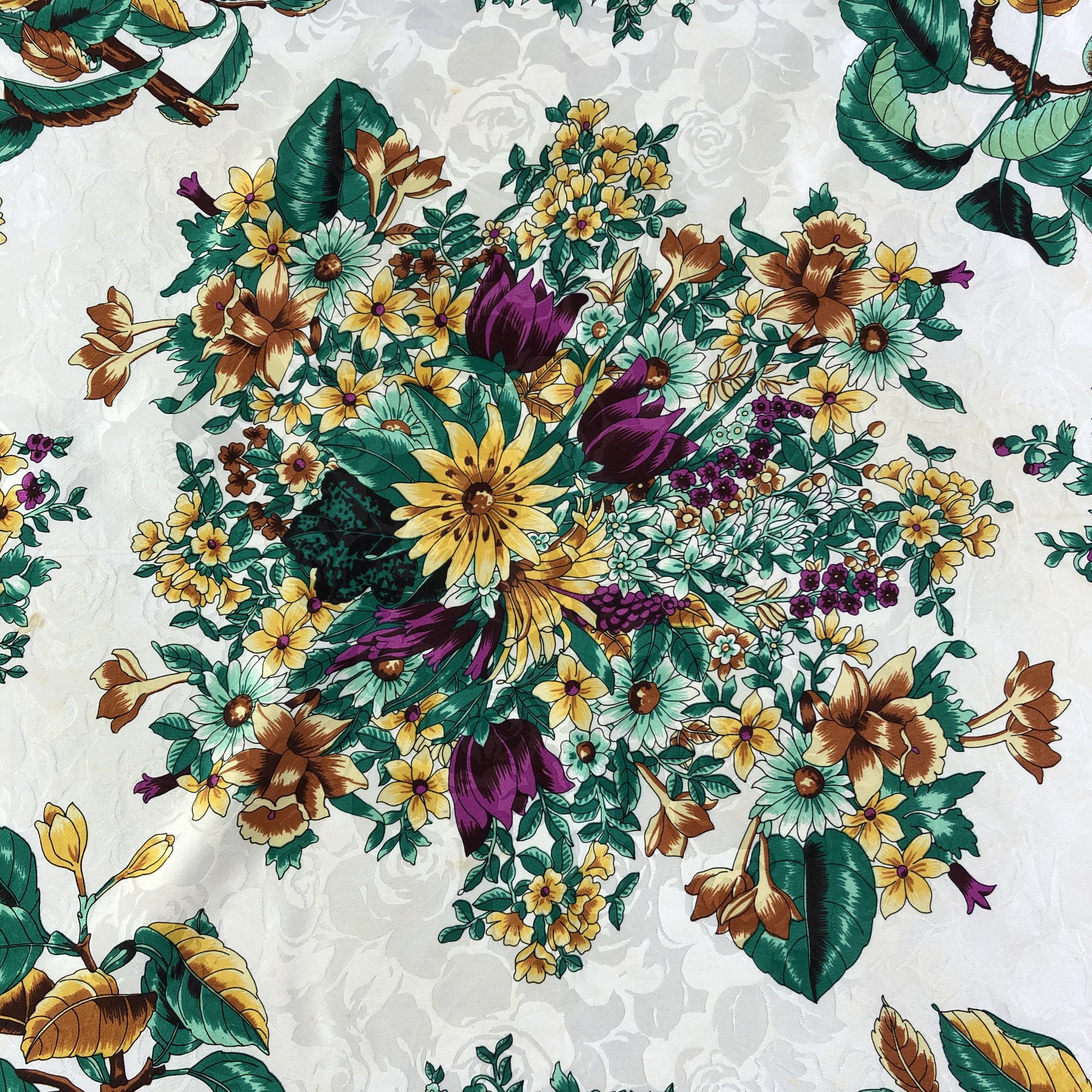 Vintage Vintage Silk Scarf Size ONE SIZE - 10 Thumbnail