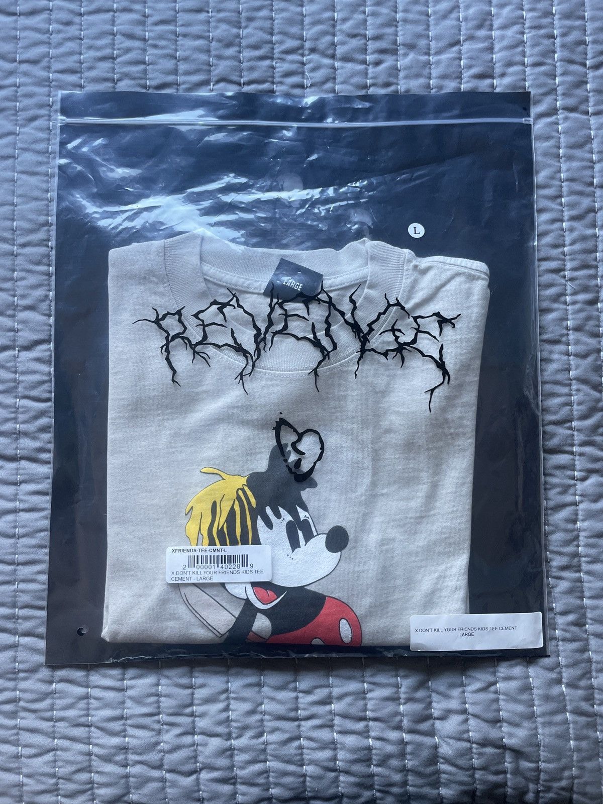 Revenge Revenge Deadstock “X Don’t Kill Your Friends” cement t-shirt Size US L / EU 52-54 / 3 - 1 Thumbnail