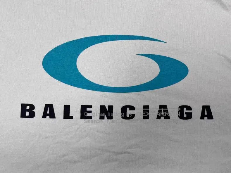 Balenciaga Balenciaga Letter Logo Pattern Printed Round Neck Short Sl Size US L / EU 52-54 / 3 - 3 Thumbnail