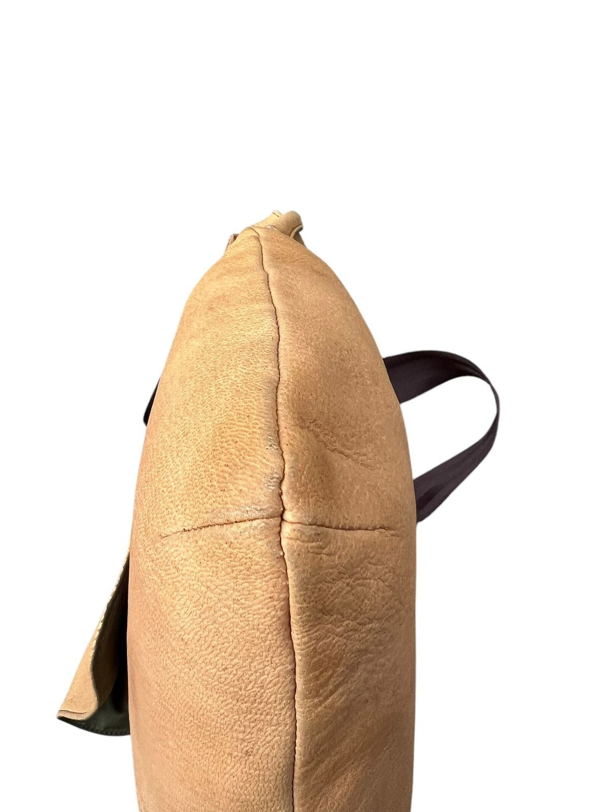 Leather Vintage CASAR Japan Muddy Faded Patina Leather Bag Sling Size ONE SIZE - 13 Thumbnail