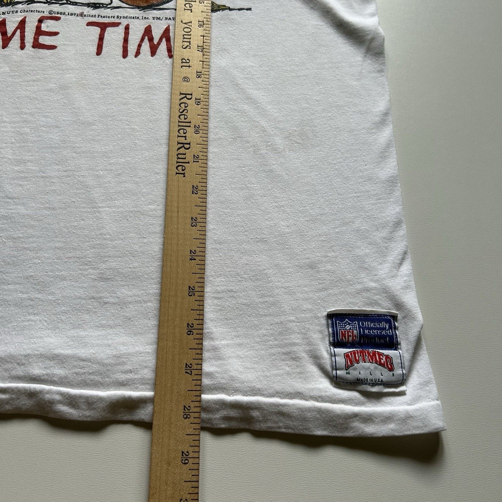 NFL Vintage 90s New England Patriots Snoopy NFL T Shirt XL Rare Size US XL / EU 56 / 4 - 10 Thumbnail