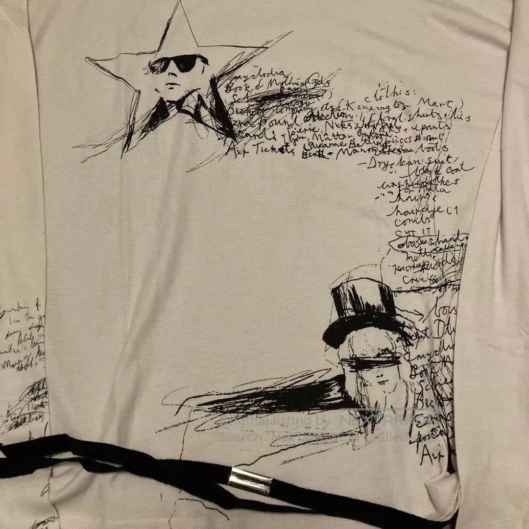Ann Demeulemeester Ann Demeulemeester Sketchbook Boxy Long Sleeve T. Size M / US 6-8 / IT 42-44 - 9 Thumbnail