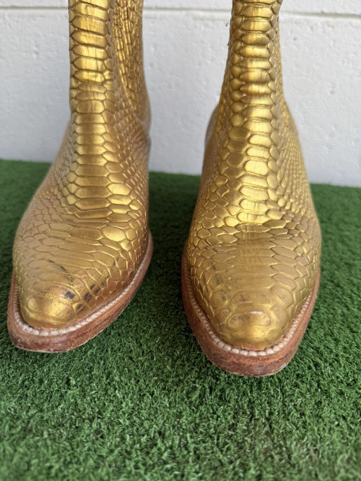 Other ps kaufman gold Western Chelsea Ankle Boots Cowboy SZ 7 Size US 7 / IT 37 - 3 Thumbnail