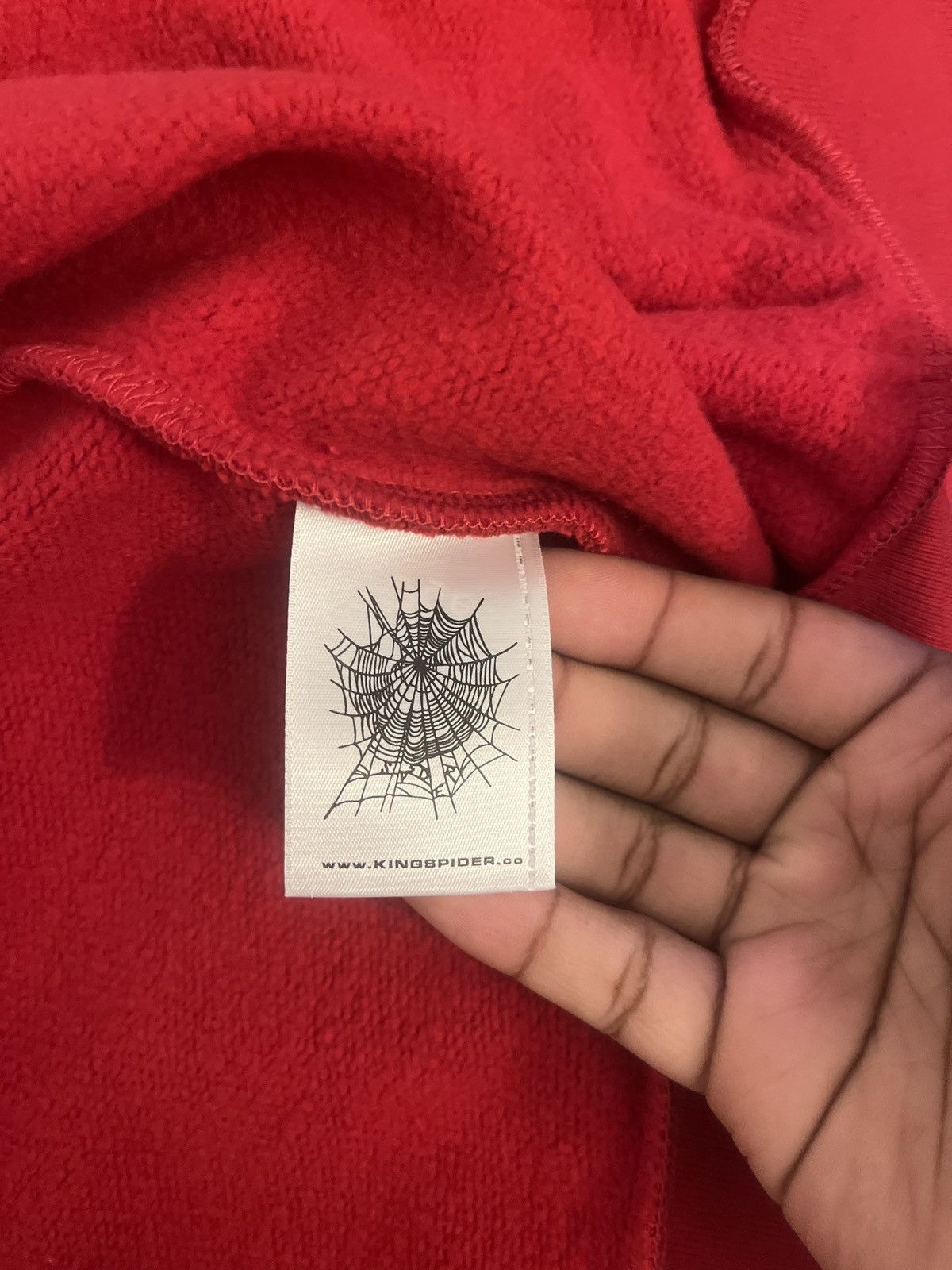 Sp5der Angel number zip hoodie red Size US M / EU 48-50 / 2 - 7 Thumbnail