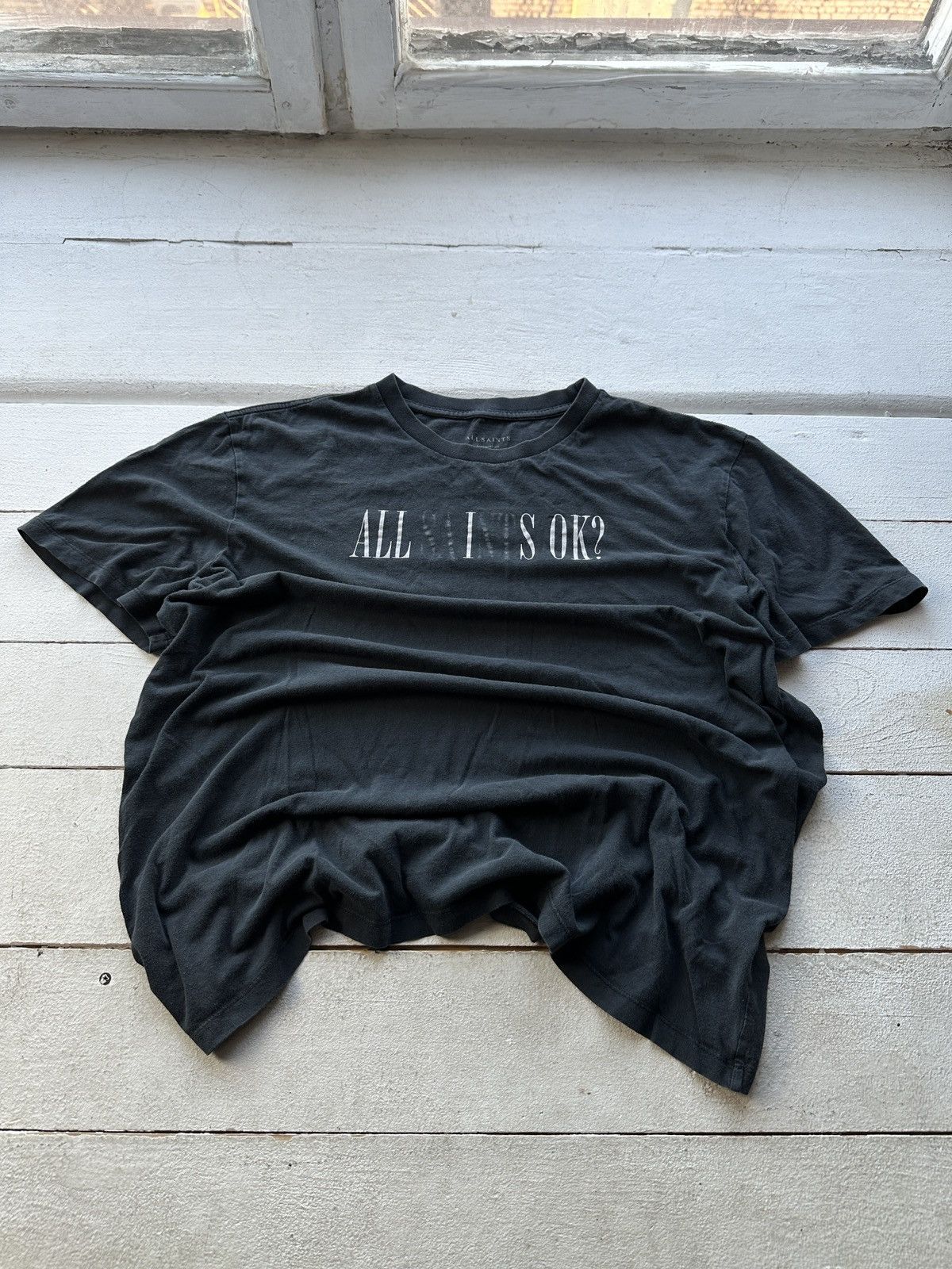 Allsaints 🚨ALLSAINTS GRAY T-SHIRT LUXURY OPIUM Y2K LUXURY Size US L / EU 52-54 / 3 - 1 Thumbnail