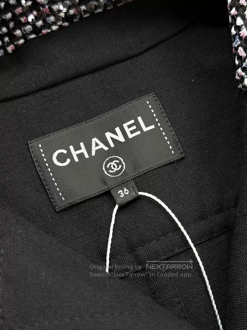 Chanel Chanel Four-pocket sequin short-sleeved dress Size XS / US 0-2 / IT 36-38 - 5 Thumbnail