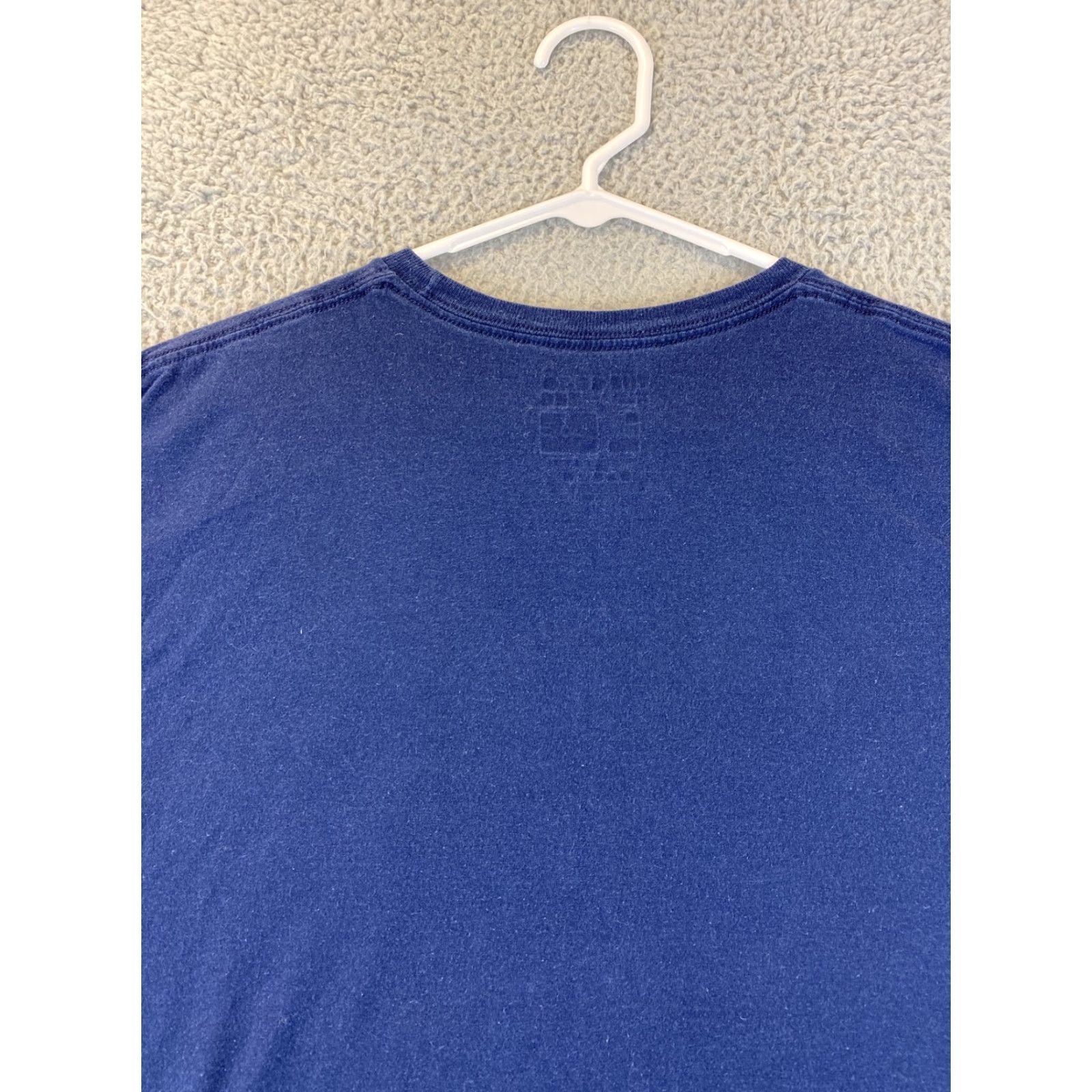 Adidas Adidas Shirt Men L Navy Blue Crew Neck Short Sleeve Graphic Logo Cotton Sports 74-44 Mens Size US L / EU 52-54 / 3 - 7 Thumbnail