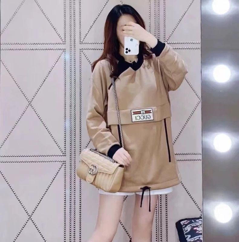 Gucci Gucci Brown logo embroidered cotton round-neck long-sleeved Size US XS / EU 42 / 0 - 9 Thumbnail