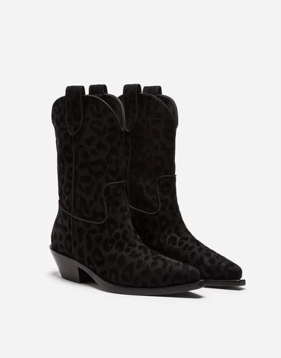 Dolce & Gabbana o1y0825 Cowboy Ankle Boots in Black Size US 5 / IT 35 - 5 Thumbnail
