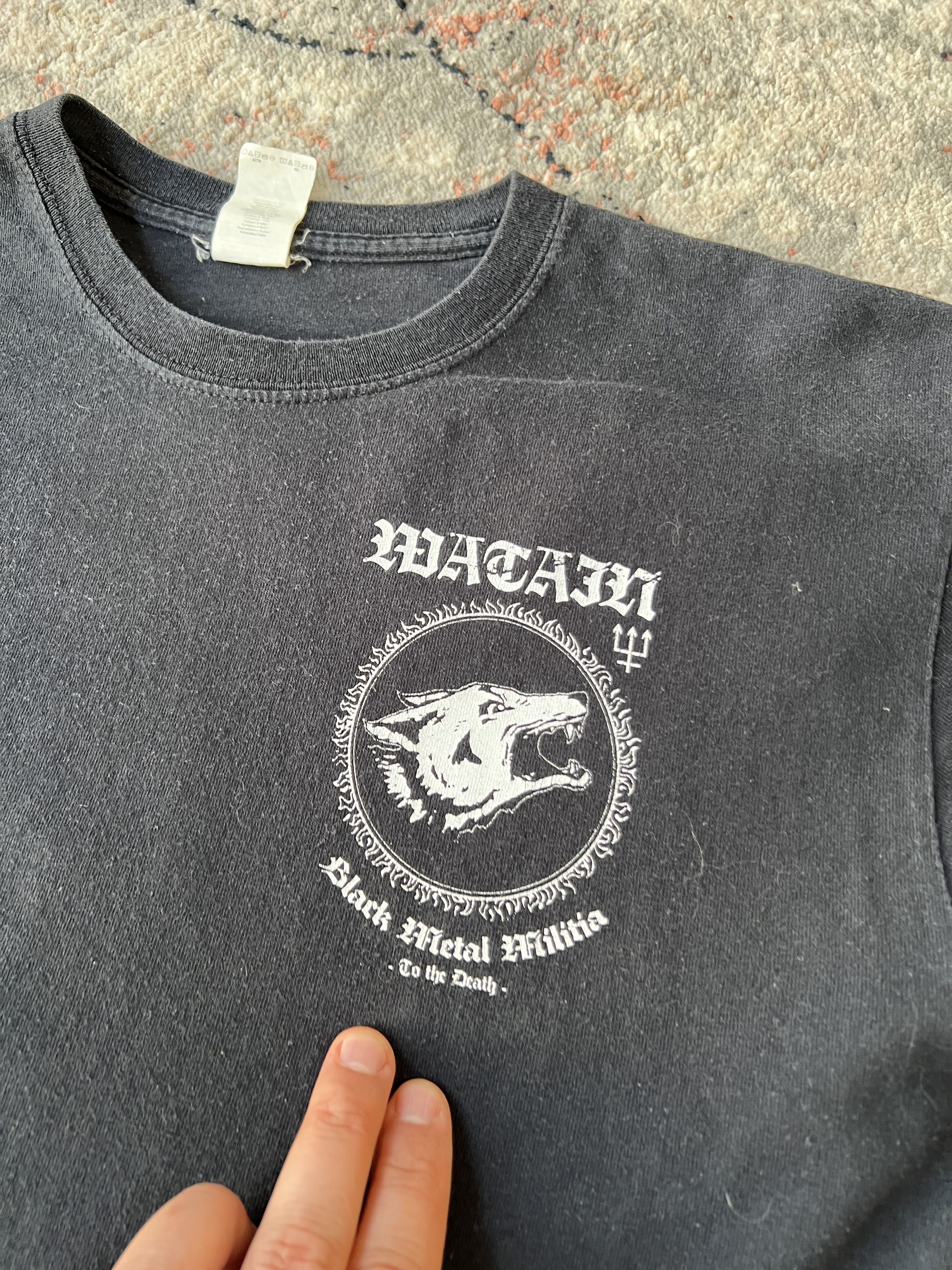 Band Tees Watain Black Metal Militia Fuck God Hail Satan Size US M / EU 48-50 / 2 - 3 Thumbnail