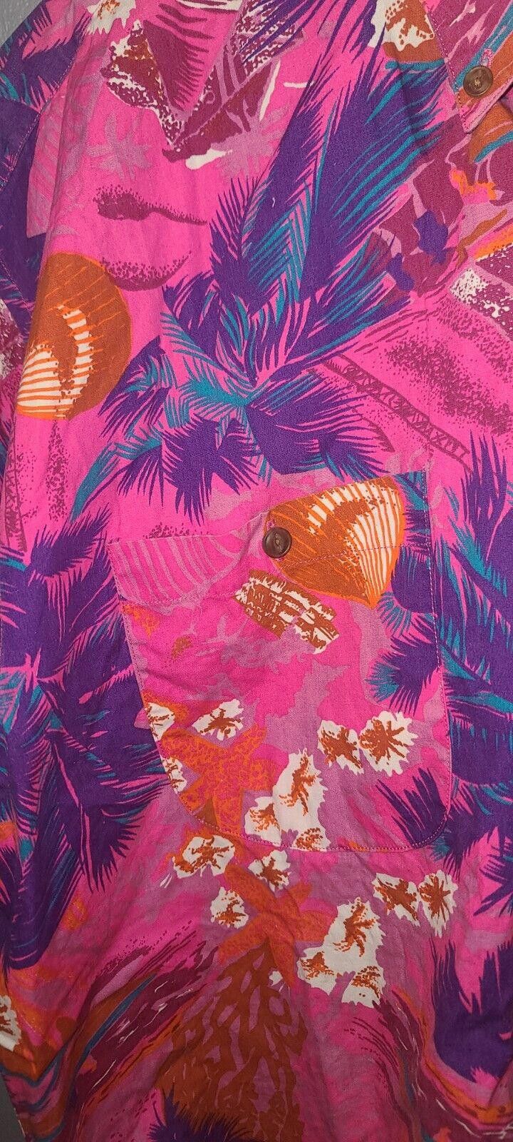 Polo Ralph Lauren RALPH LAUEN Button-up Shirt Hawaiian Hibiscus Men’s L Pink Size US L / EU 52-54 / 3 - 3 Thumbnail