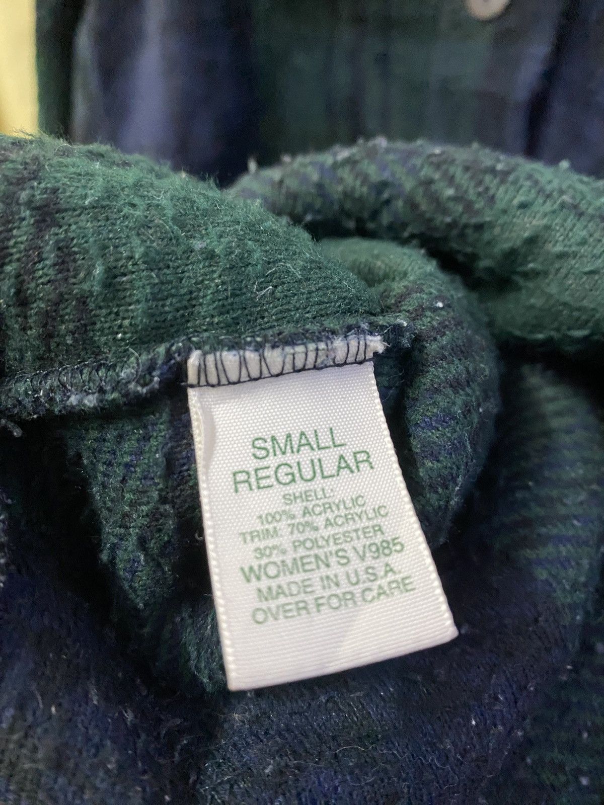 L.L. Bean × Vintage Vintage L.L Bean Checkered Fleece Jacket Size S / US 4 / IT 40 - 12 Thumbnail