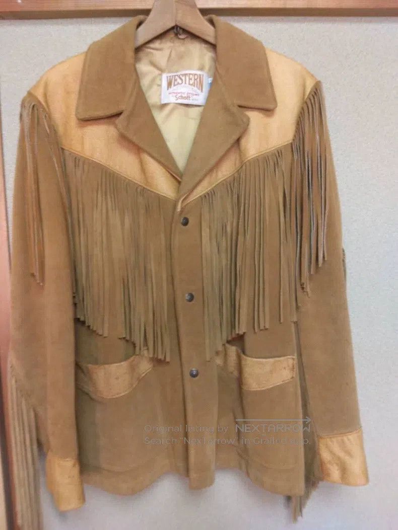 Schott Schott Fringed leather jacket Size US L / EU 52-54 / 3 - 1 Thumbnail
