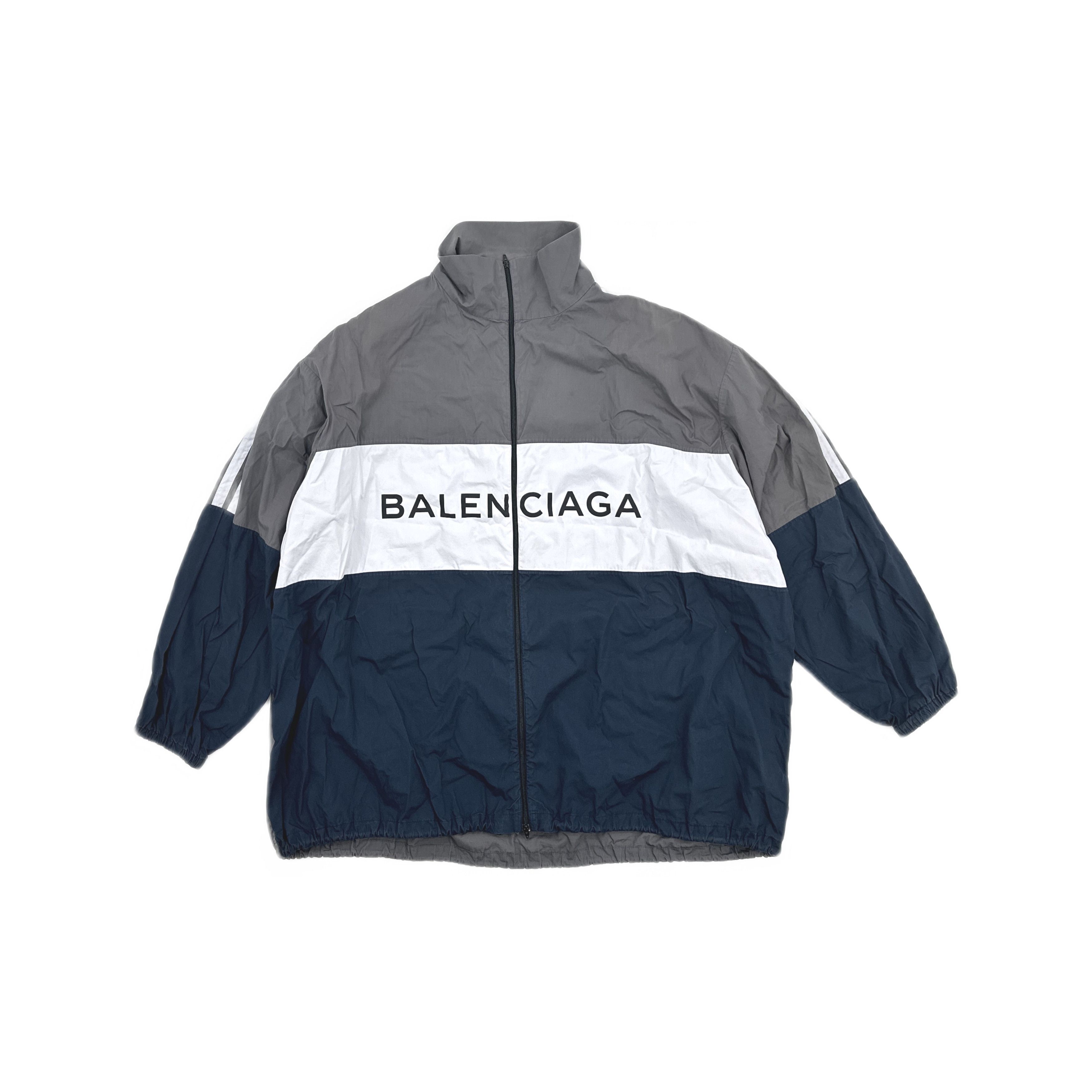 Balenciaga Balenciaga Colorblocked Logo Zip Jacket Size 38 Size S / US 4 / IT 40 - 1 Thumbnail