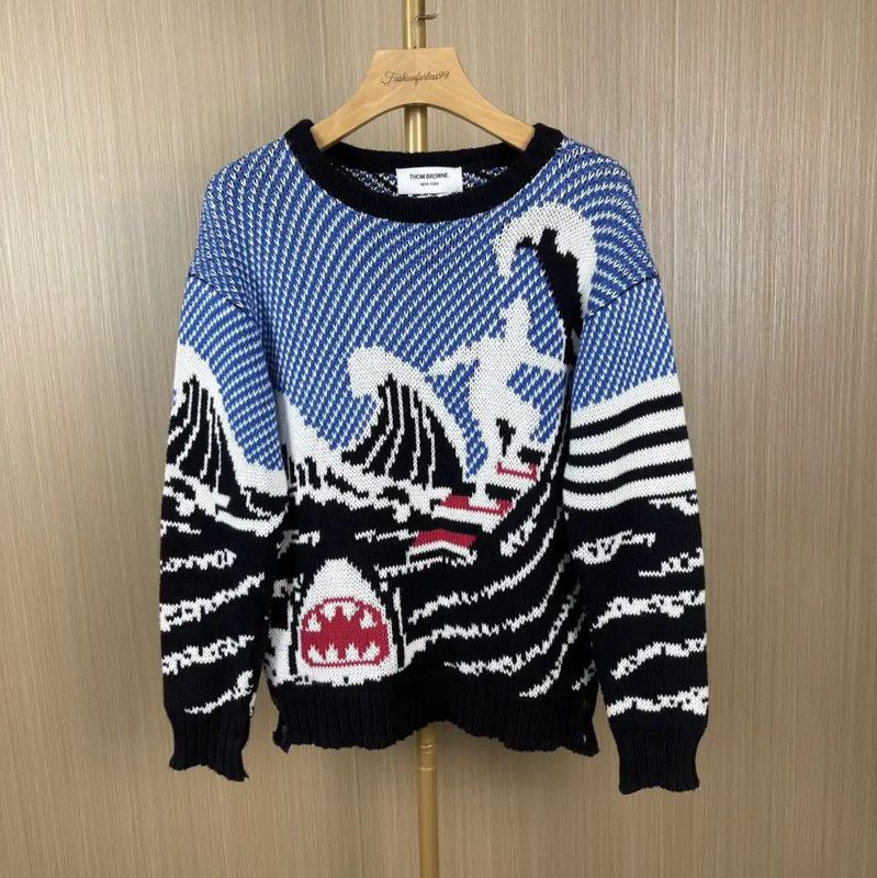 Thom Browne Thom Browne Colorful Wool Sweater for Women 0089 Size S / US 4 / IT 40 - 1 Thumbnail