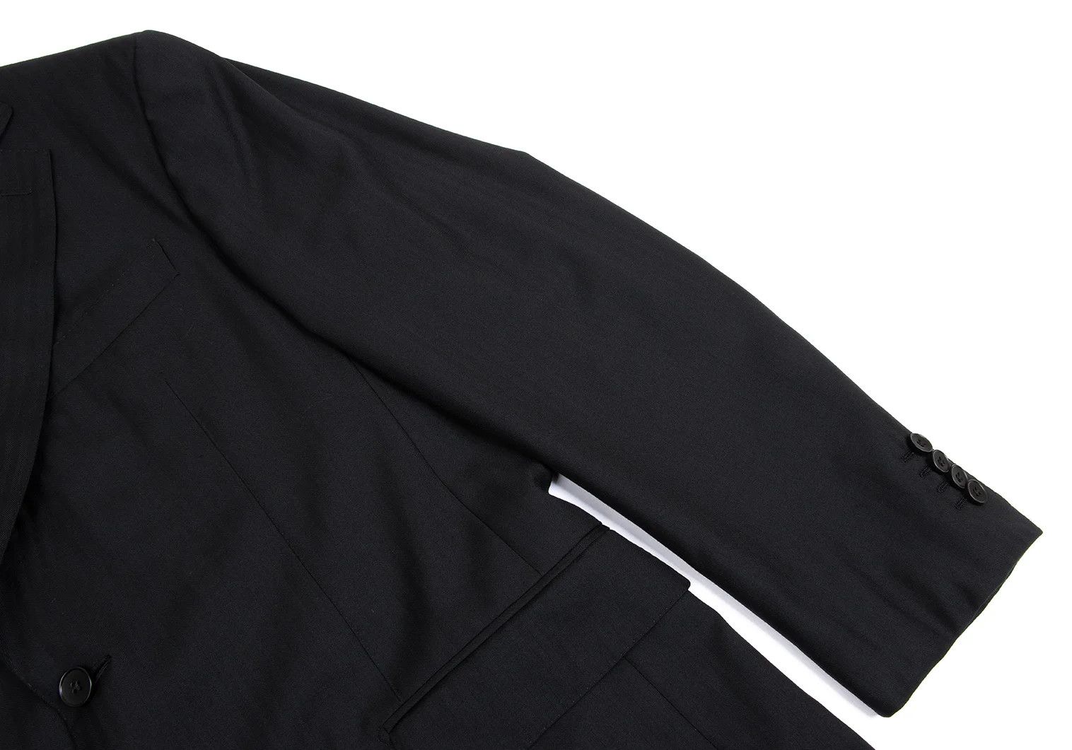 Dries Van Noten Wool Shadow Stripe 2B Jacket in Black Size 50 Size US M / EU 48-50 / 2 - 6 Thumbnail
