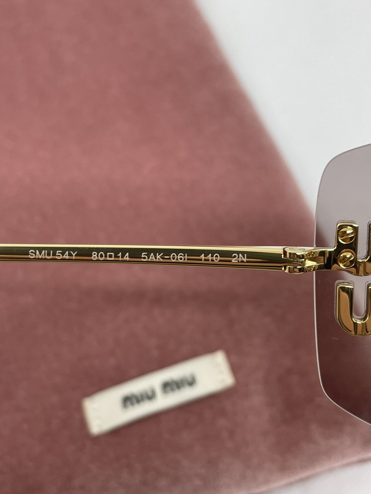 Miu Miu × Vintage NEW Miu Miu sunglasses SMU 54YS 5AK0/6I Size ONE SIZE - 10 Thumbnail