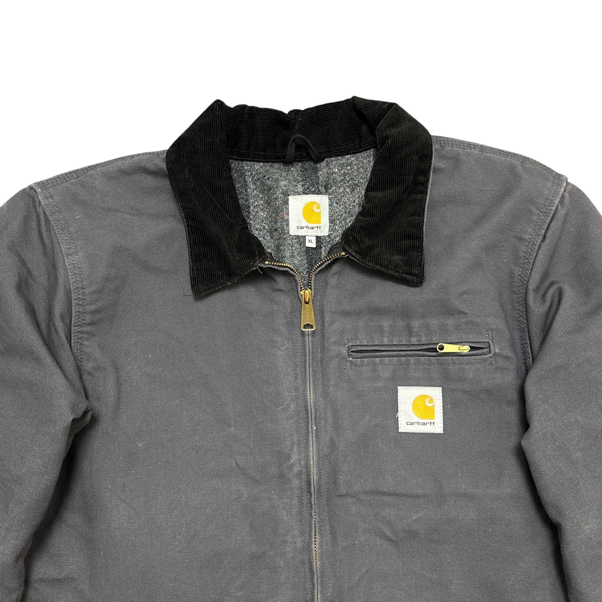 Carhartt Carhartt Detroit Jacket Blanket Lined Pockets Zip Workwear Size US XL / EU 56 / 4 - 4 Thumbnail