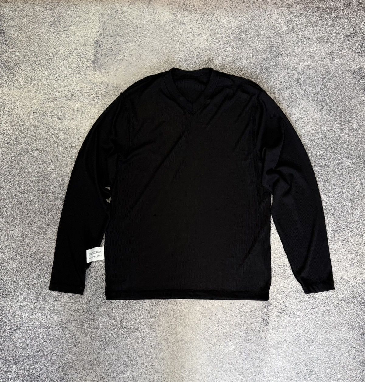 Carlo Colucci Carlo Colucci Slim Fit Long Sleeve V Neck Shirt Black L Men Size US L / EU 52-54 / 3 - 13 Thumbnail