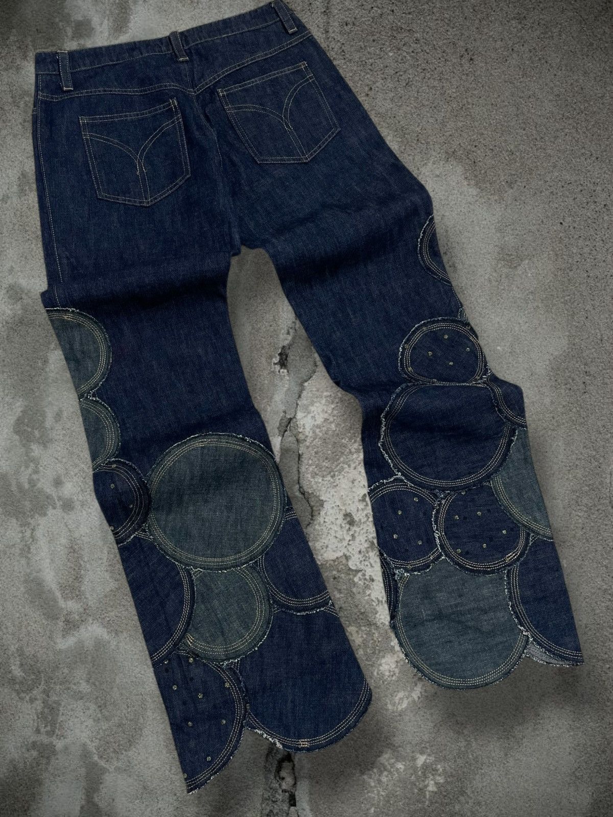 Tornado Mart Vintage Rare Japan Designer Garde Collective Art Patch Denim Size US 28 / EU 44 - 9 Thumbnail