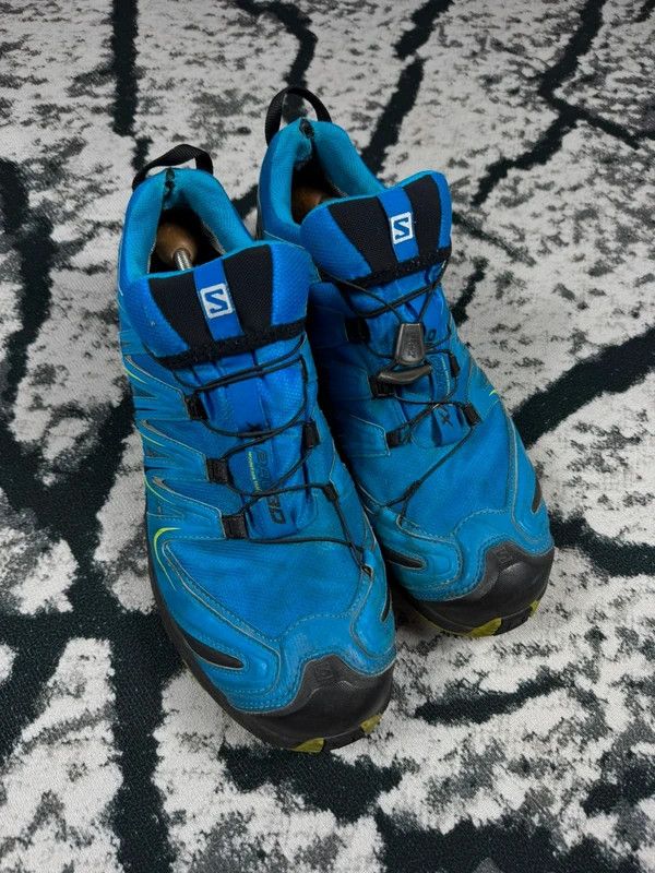 Salomon Salomon XA Pro 3D goretex 49 1/3 blue outdoor trekking shoes Size US 14 / EU 47 - 4 Thumbnail