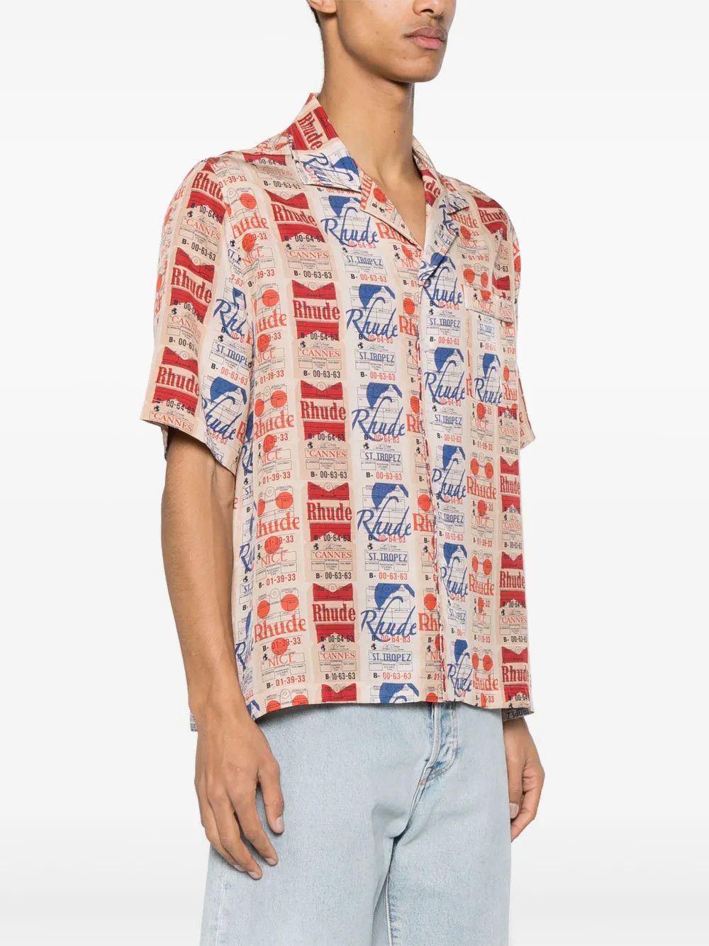 Rhude o1mle1025 Voyage DE Rhude Silk Shirt in Multicolor Size US S / EU 44-46 / 1 - 3 Thumbnail