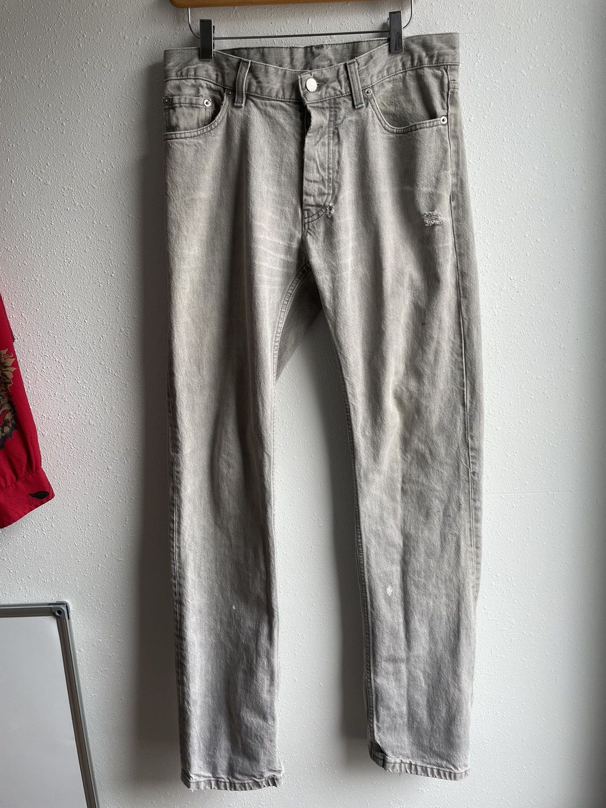 image of Late 90’S Helmut Lang Boot Cut Vintage Classic Denim Gray in Grey, Men's (Size 32)