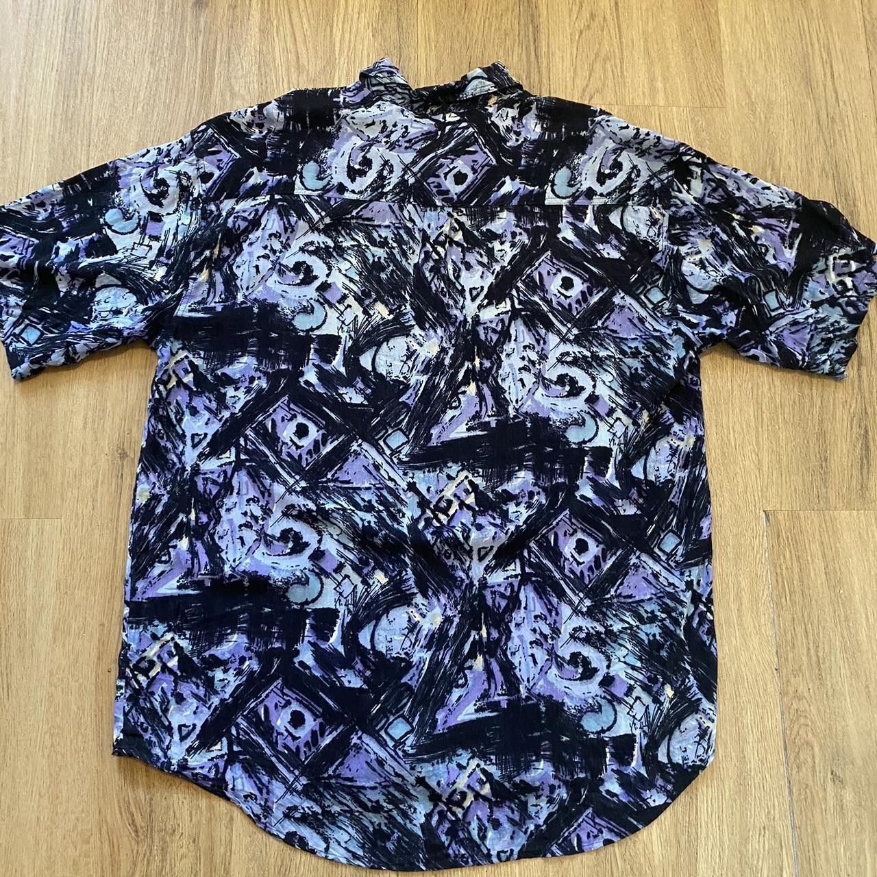 Other Purple and black abstract shirt with a unique Size US L / EU 52-54 / 3 - 2 Thumbnail