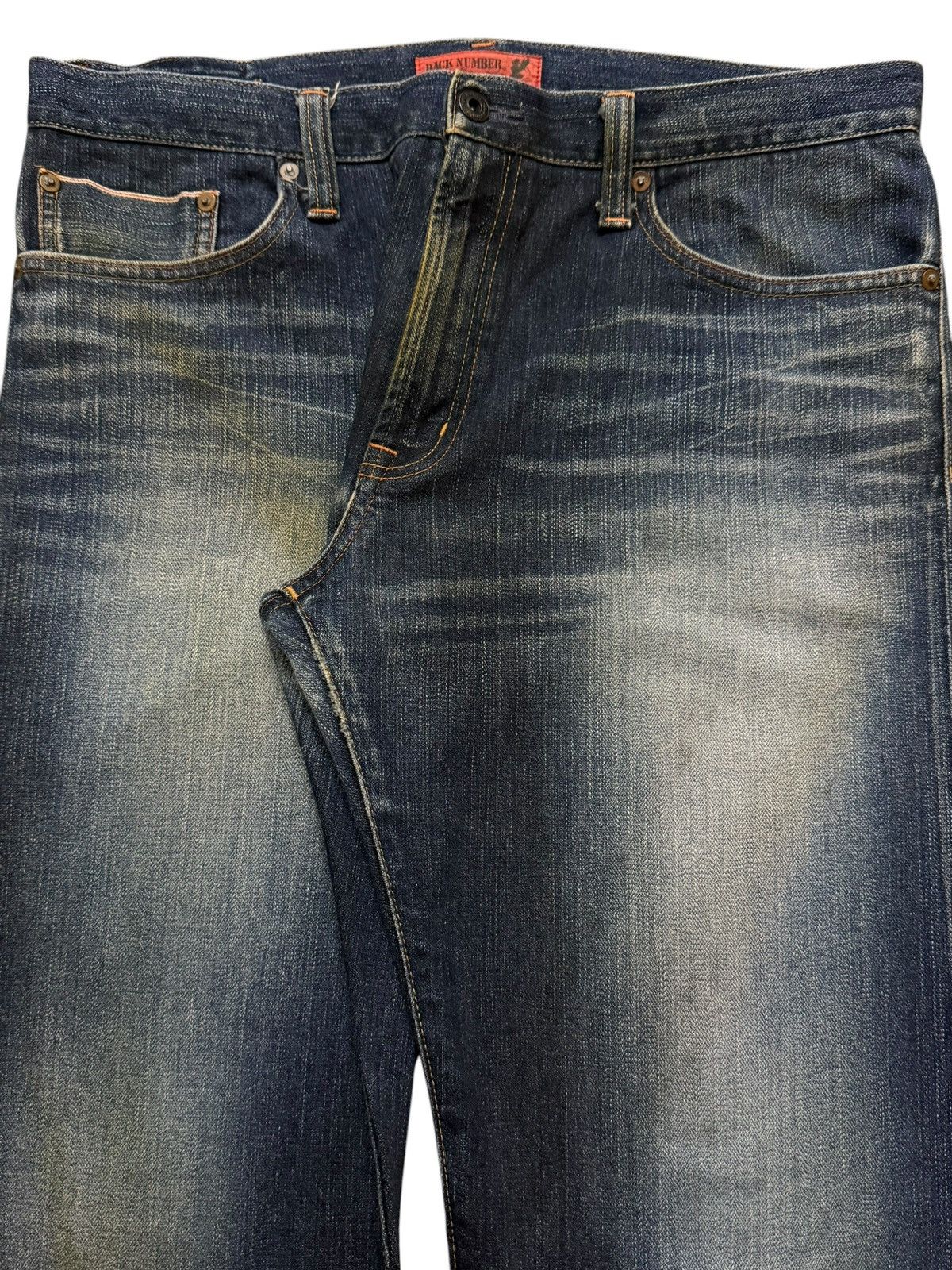 Sugar Cane Vintage 90s Japanese Half Selvedge Blue Faded Wide Leg Loose Size US 34 / EU 50 - 3 Thumbnail