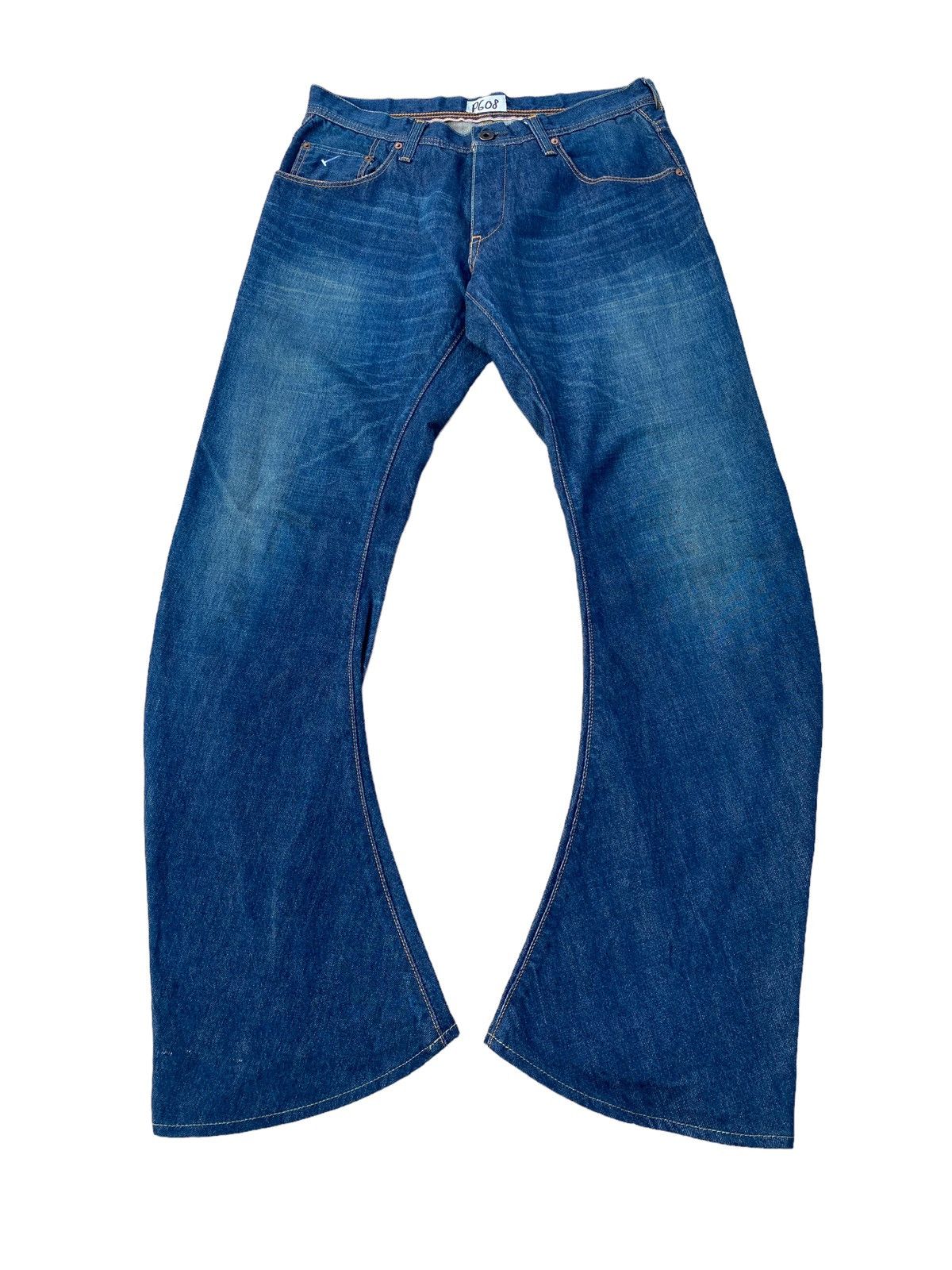 image of Avant Garde x Junhashimoto Wjk Banana Pant in Blue, Men's (Size 30)