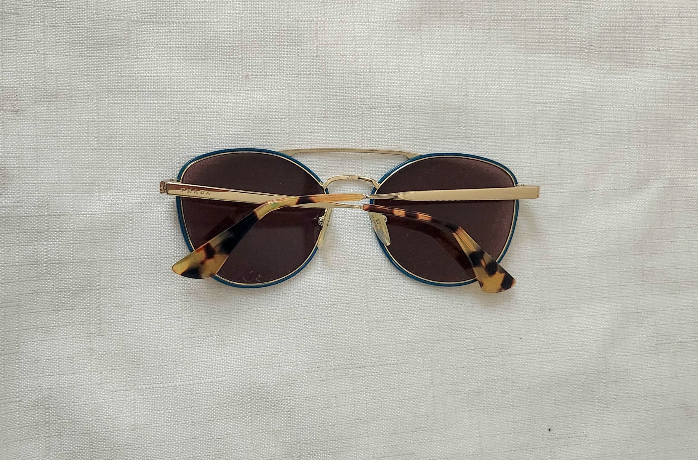 Prada PRADA SPR 63T SL5-8C1 55-19-140 3N GOLD SUNGLASSES Unisex Size ONE SIZE - 13 Thumbnail
