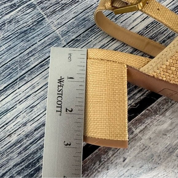 Franco Sarto Franco Sarto Women's Natural Color Buco Raffia Heeled Sandal Size US 7.5 / IT 37.5 - 8 Thumbnail