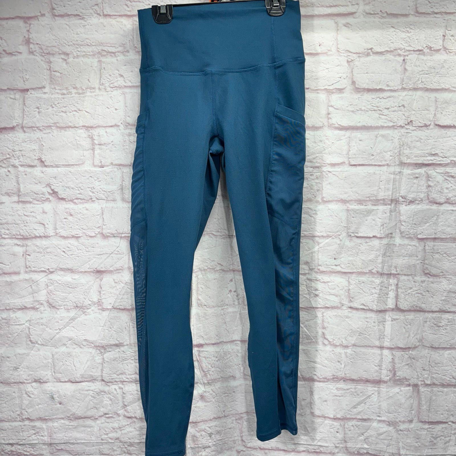 Fabletics Fabletics Small Powerhold Blue Leggings with Side Pockets Size 28" / US 6 / IT 42 - 4 Thumbnail