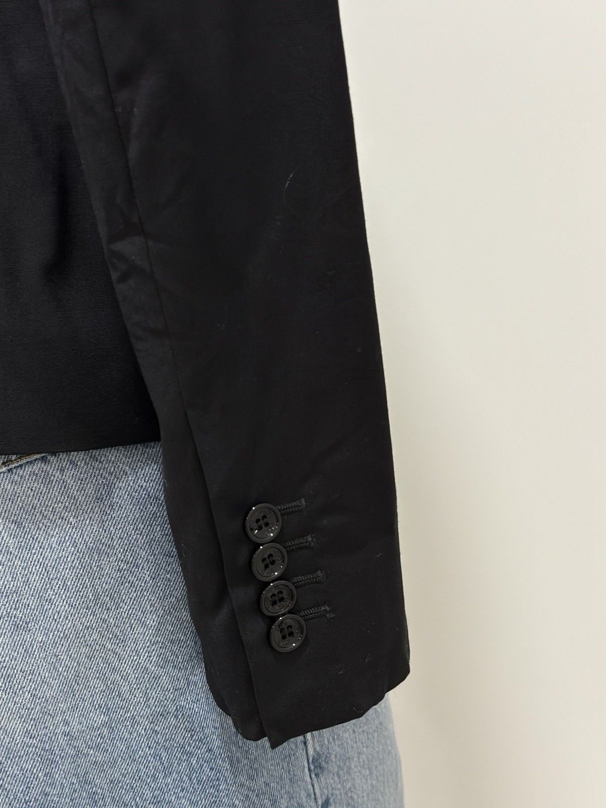 Dolce & Gabbana DDP D&G Dolce & Gabbana Women Fitted Wool Black Jacket Size L / US 10 / IT 46 - 6 Thumbnail