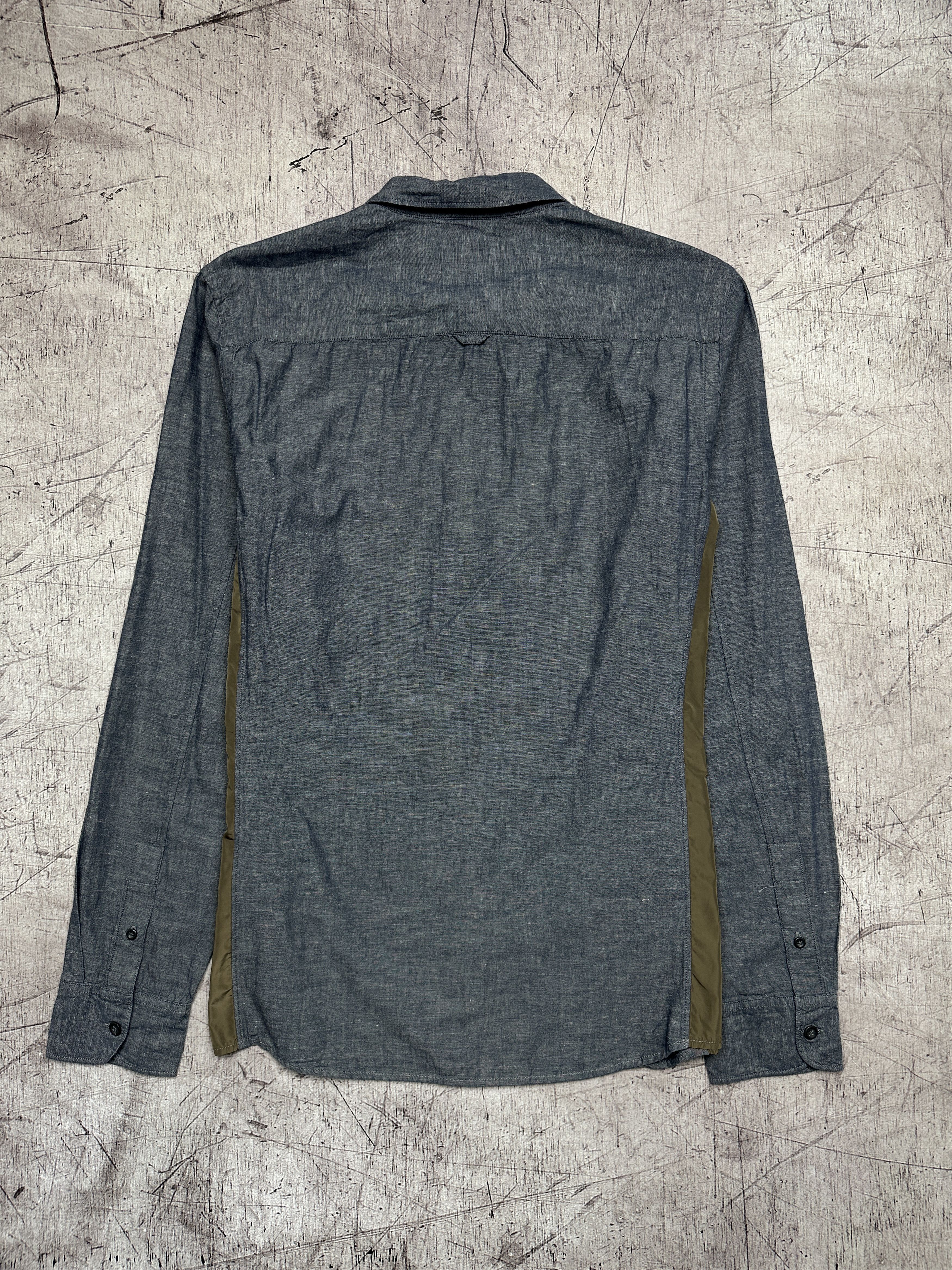 Allsaints Allsaints Segment Cotton - Linen - Nylon Long Sleeve Shirt Size US S / EU 44-46 / 1 - 6 Thumbnail