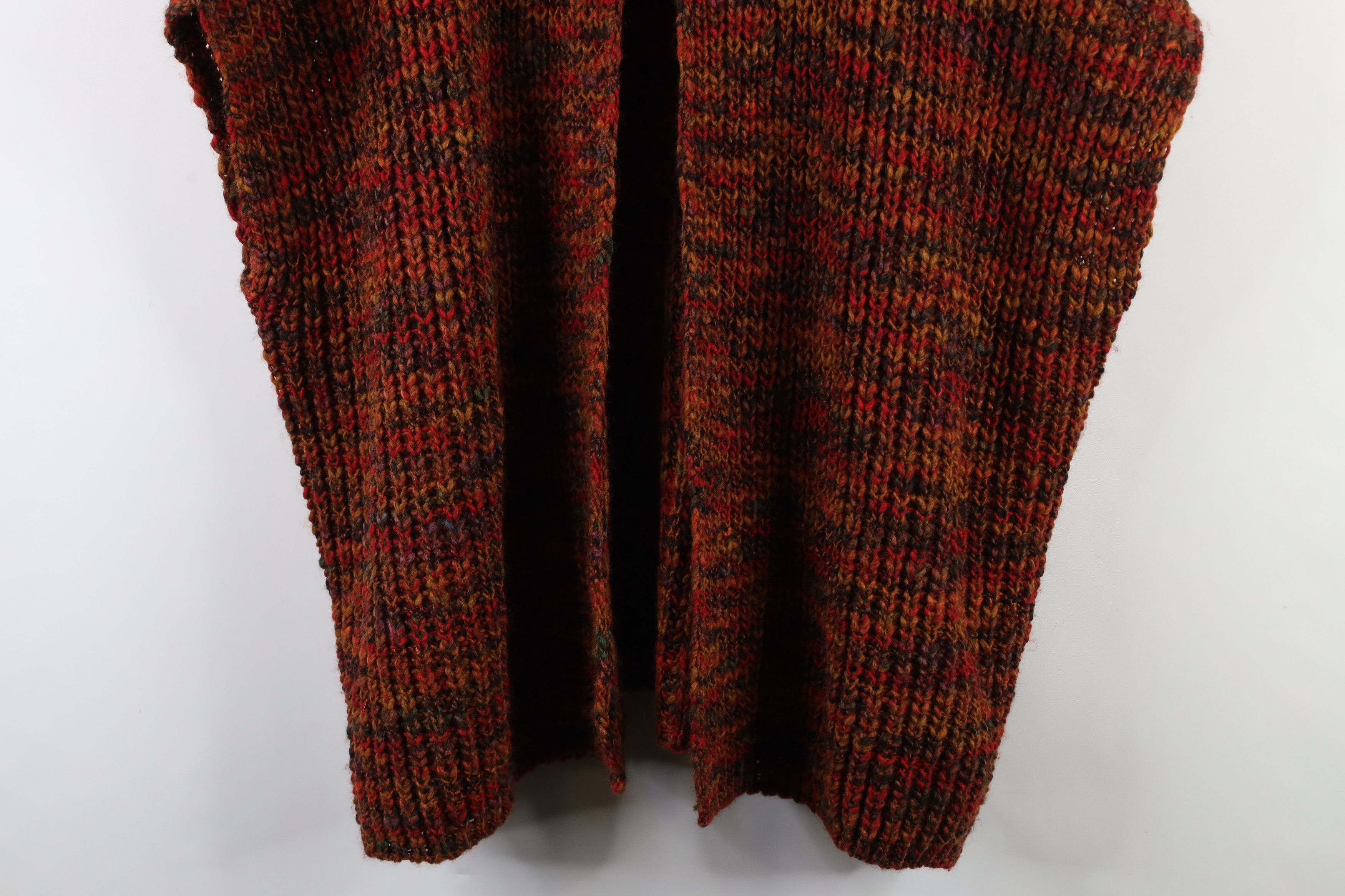 Vintage Deadstock Vintage Y2K Streetwear Knit Cape Cardigan Sweater Size ONE SIZE - 3 Thumbnail