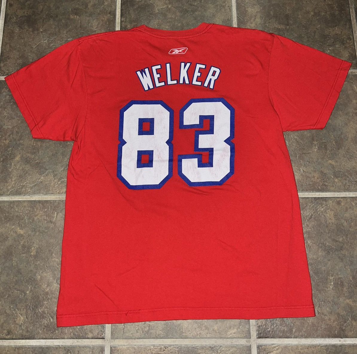 NFL × Reebok × Vintage VINTAGE 2011 WES WELKER T-SHIRT Size US L / EU 52-54 / 3 - 4 Thumbnail