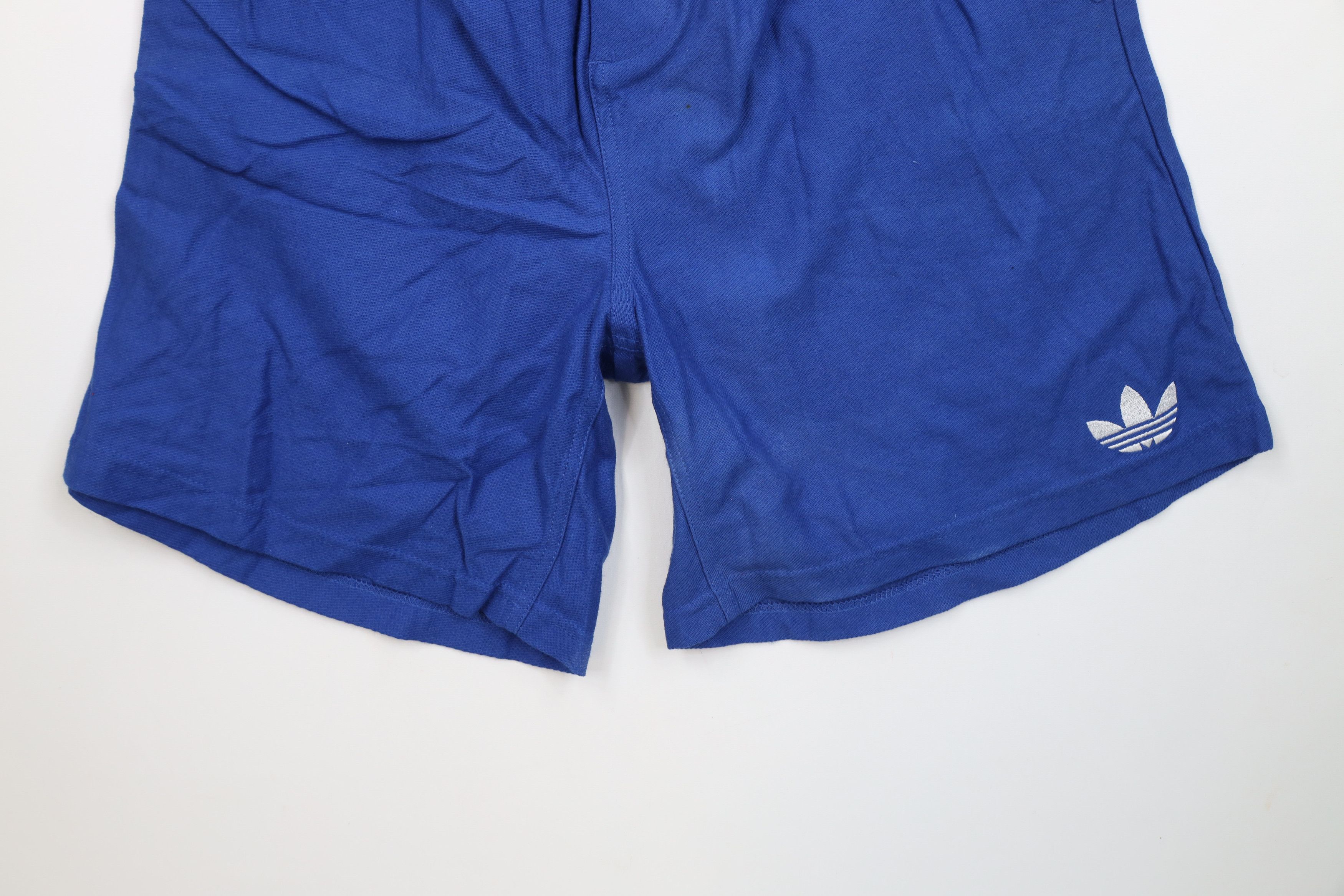 Vintage Deadstock Vintage 90s Adidas Above Shorts Royal Blue Cotton Size US 36 / EU 52 - 4 Thumbnail