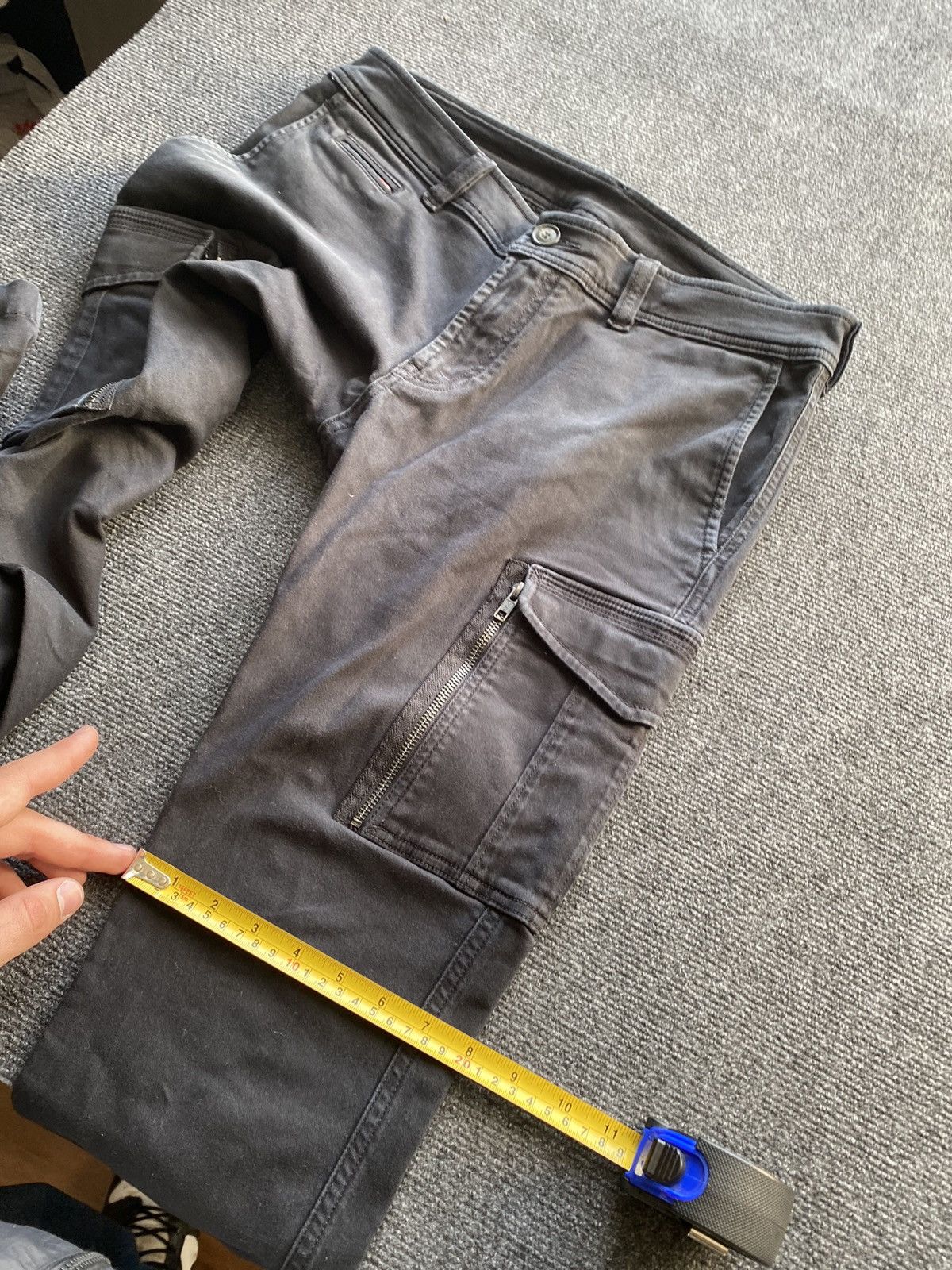 Diesel 🔥Opium Punk Diesel cargo black faded opium pants Size US 33 - 9 Thumbnail