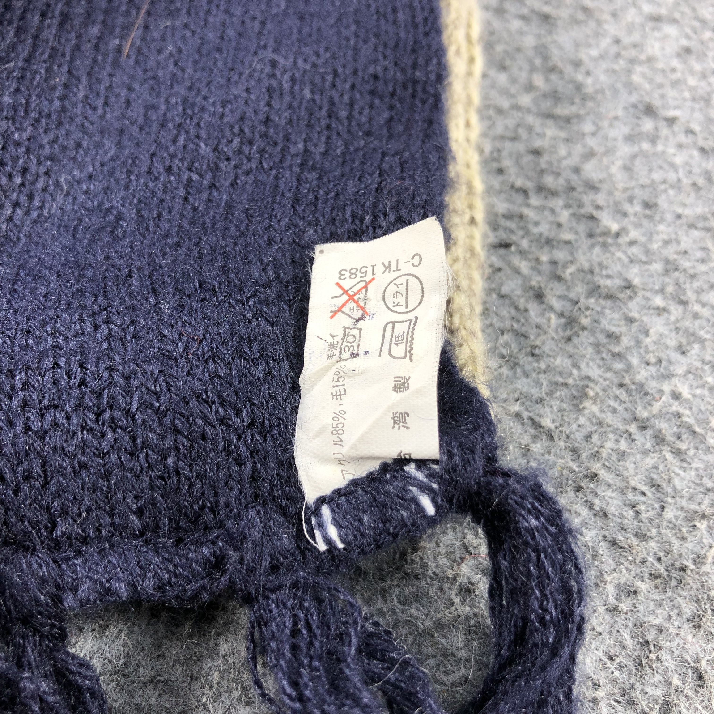 Vintage Outdoor Wool Scarf Muffler V725 Size ONE SIZE - 5 Thumbnail