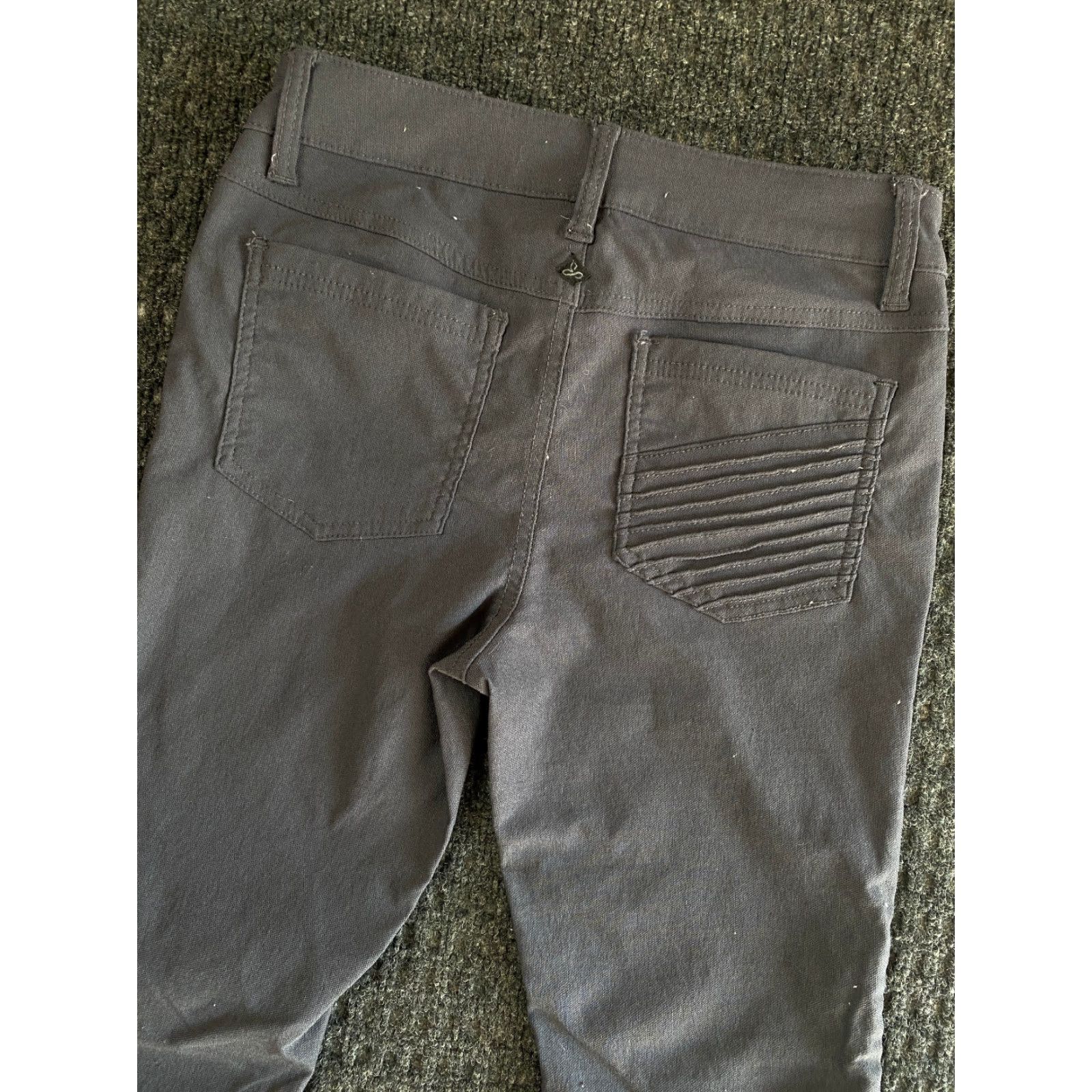 Prana prAna Brenna Moto Pants Womens Size 6 Black Regular Inseam 31 in Skinny Stretch Pants Size 28" / US 6 / IT 42 - 4 Thumbnail