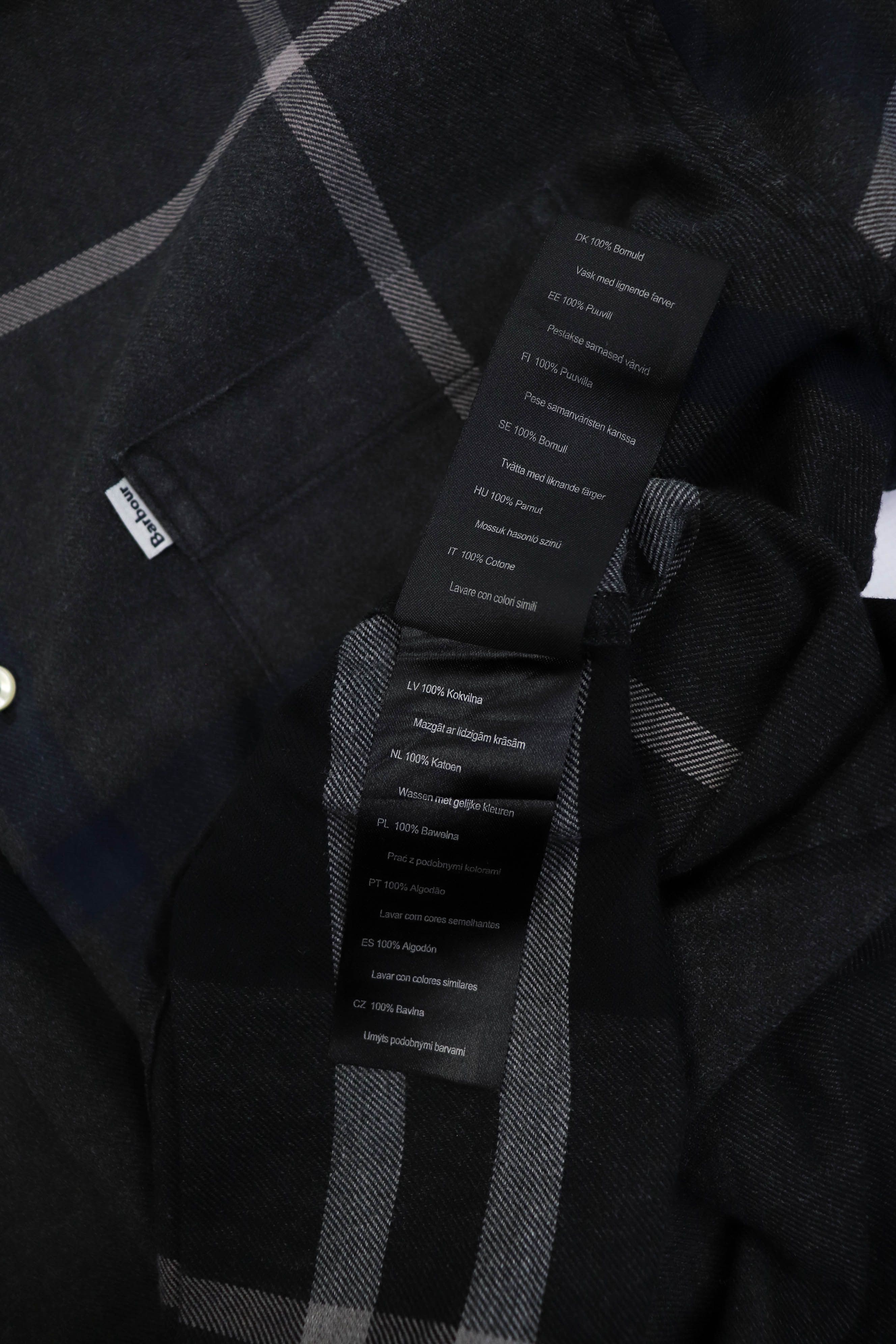 Barbour Barbour Dark Gray Plaid Tailored Fit Shirt Size US S / EU 44-46 / 1 - 11 Thumbnail