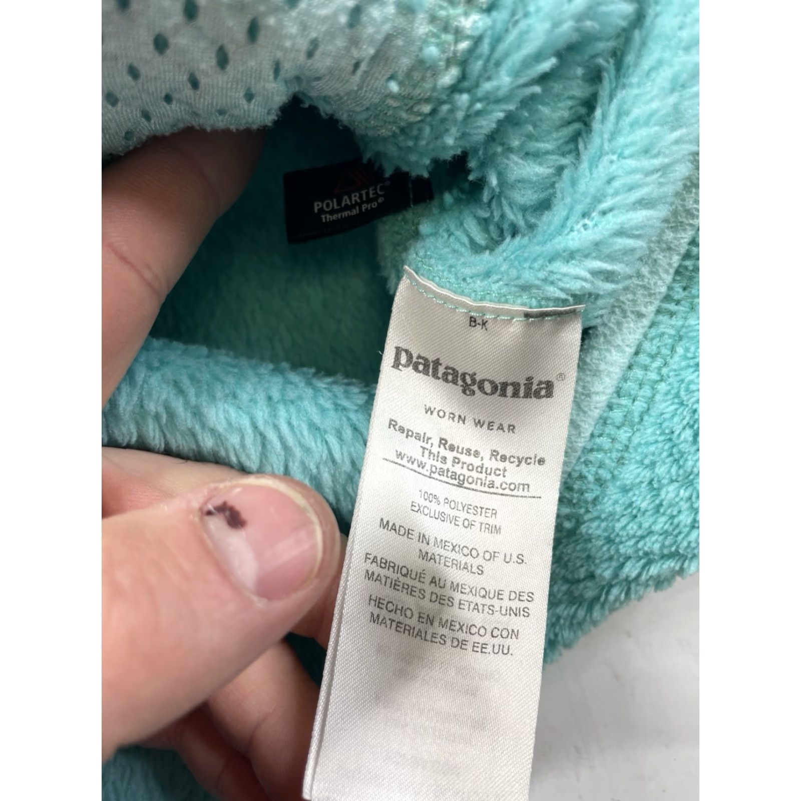 Patagonia Patagonia Sweater Womens Small Re-Tool Snap-T Pullover Fleece Aqua Teal Plus Pockets Size S / US 4 / IT 40 - 4 Thumbnail