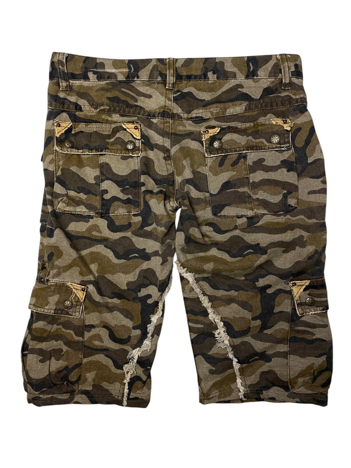If Six Was Nine 2000's Midas Camo Laced Up Ring Shorts Size US 29 - 8 Thumbnail