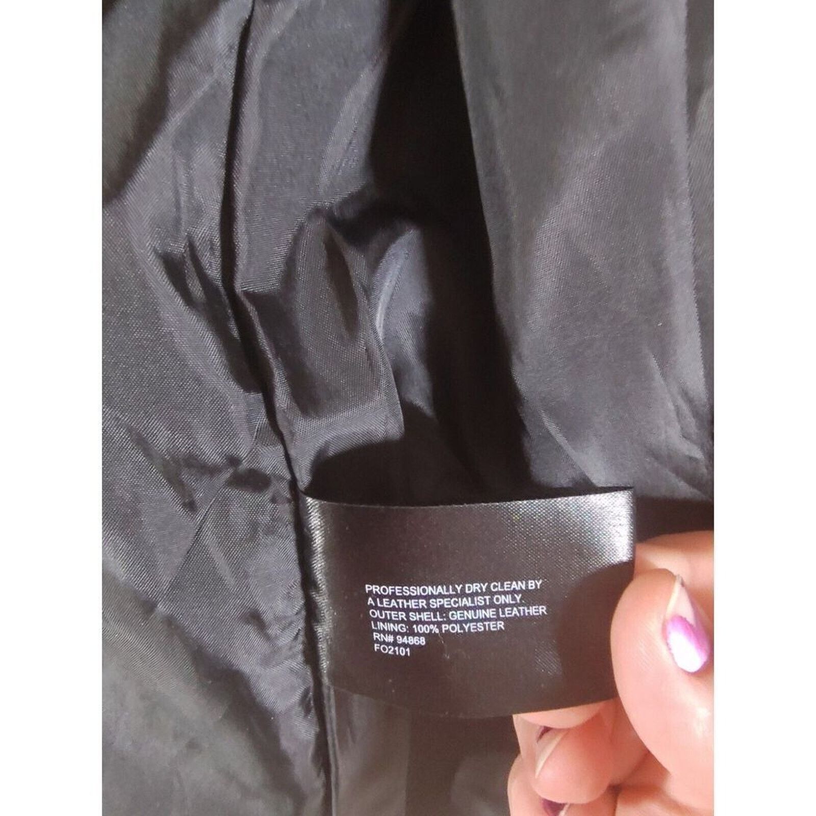 Leather B By BERNARDO Genuine Leather Jacket Womens Sz Large Black Size L / US 10 / IT 46 - 5 Thumbnail