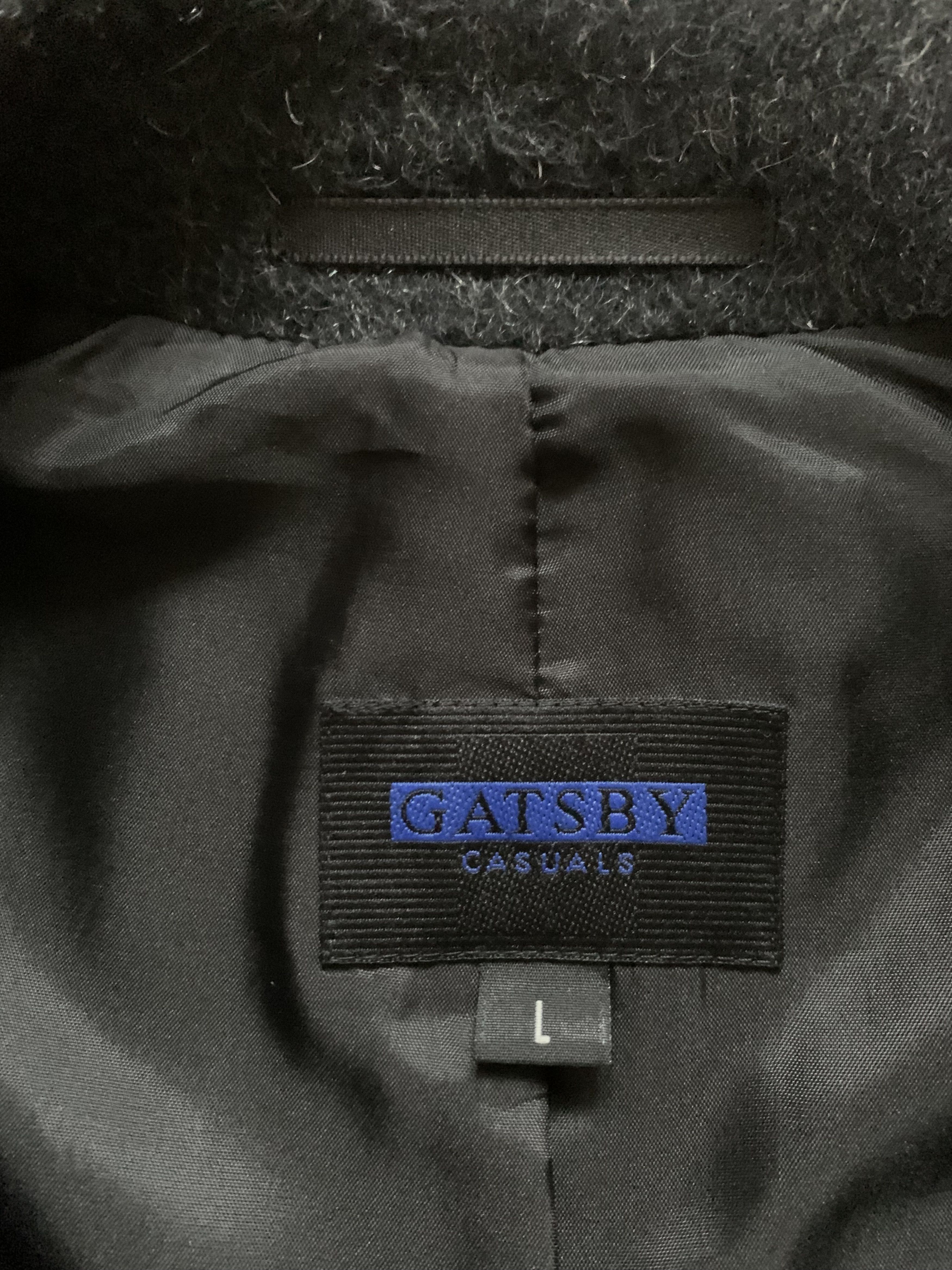 Designer × Vintage Gatsby Casuals Black Long Wool Coat Size US L / EU 52-54 / 3 - 7 Thumbnail