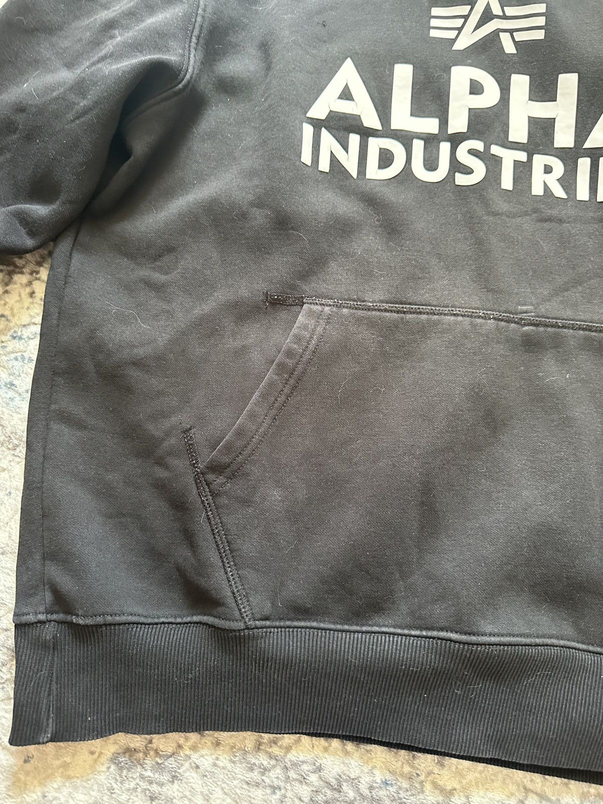 Alpha Industries Alpha Industries Contrast Hood Big Logo Hoodie Black Size US L / EU 52-54 / 3 - 4 Thumbnail