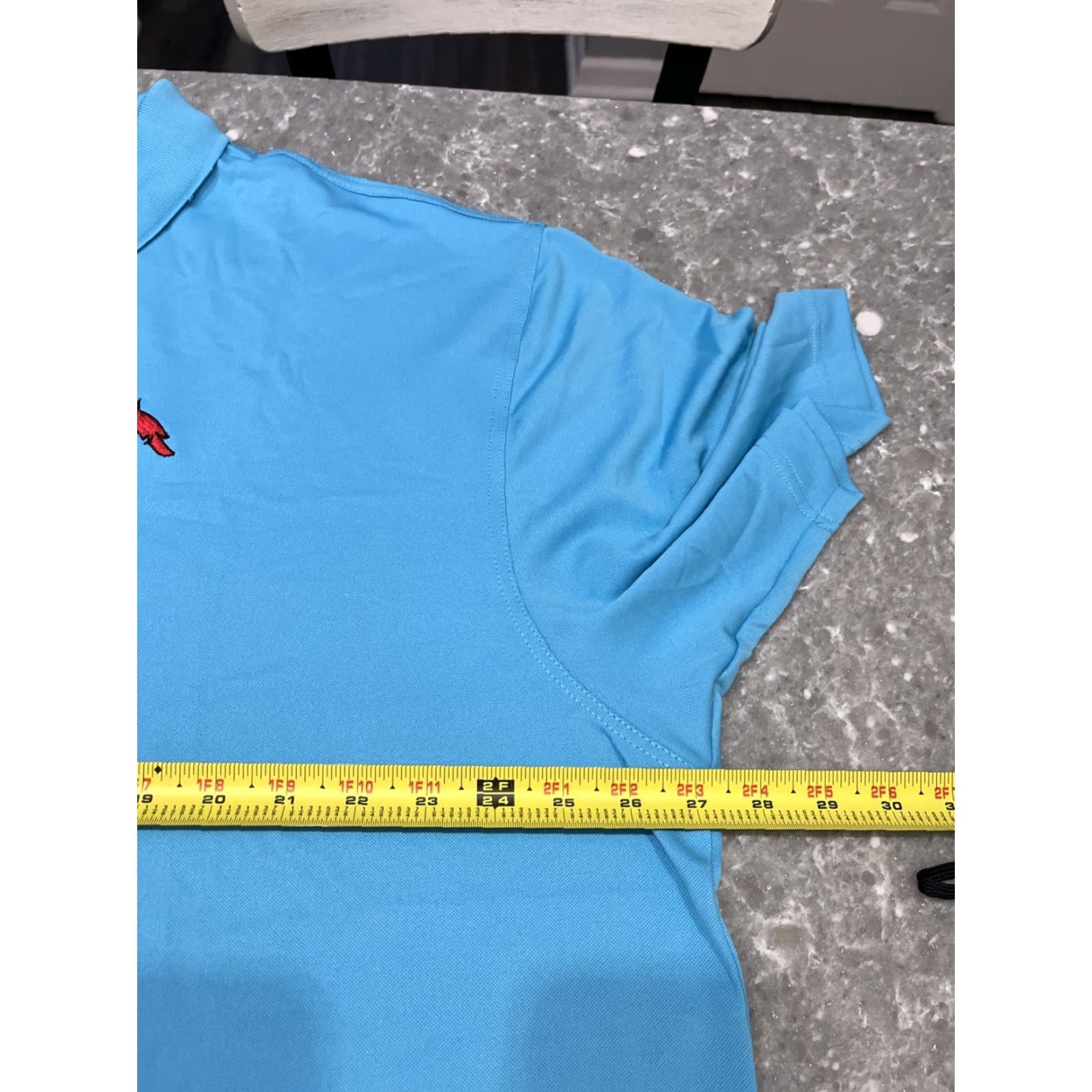 Vintage Byron Nelson Polo Shirt Mens 2XL Golf Polyester Spandex Breathable Lightweight Moisture Wicking Cardina l Sea Blue Logo Size US XXL / EU 58 / 5 - 6 Thumbnail