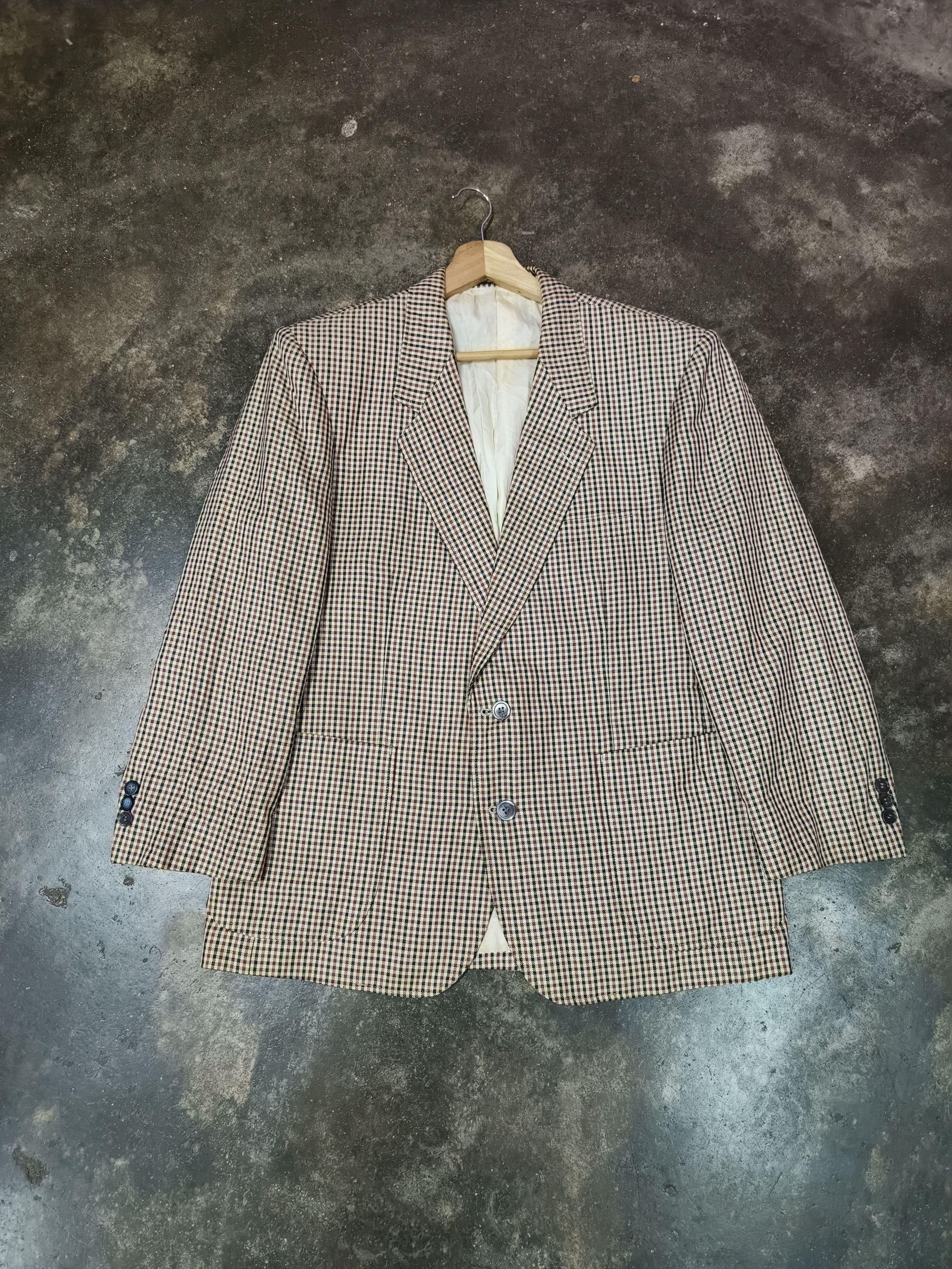 Yves Saint Laurent YSL YVES SAINT LAURENT PLAID BLAZER JACKET Size 44R - 1 Thumbnail